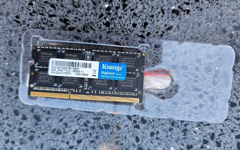 Kimtigo DDR3L-1600 PC3L-12800 8GB SODIMM KT8GS3EDF - Image 4 of 4