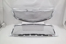 New CHROME FRONT UPPER/LOWER GRILLE COMBO For 09 10 11-12-13-14 CADILLAC CTS-V