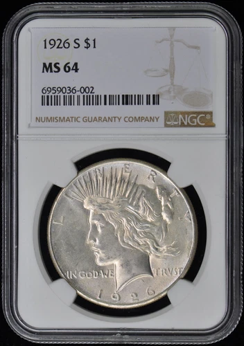 1926-S Peace Dollar S$1 NGC MS64