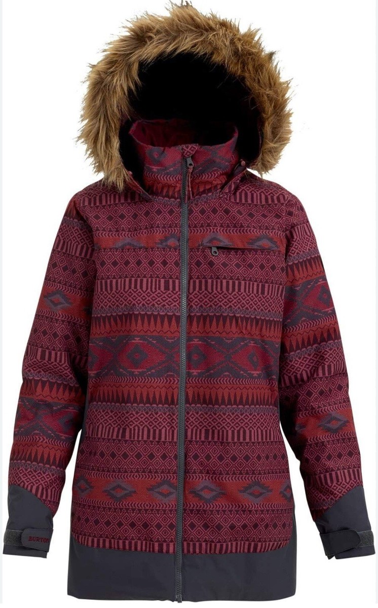 BURTON W LELAH JK GIACCA Snowboard Bordeaux FANTASIA