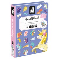 Janod Magneti'book Einhorn 44 Lernspiel Mit 10 Karten Modell Spielalter 3-8 Neu