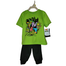 Toddler Boys Teenage Mutant Ninja Turtle 2 Piece Pants Set Select your size