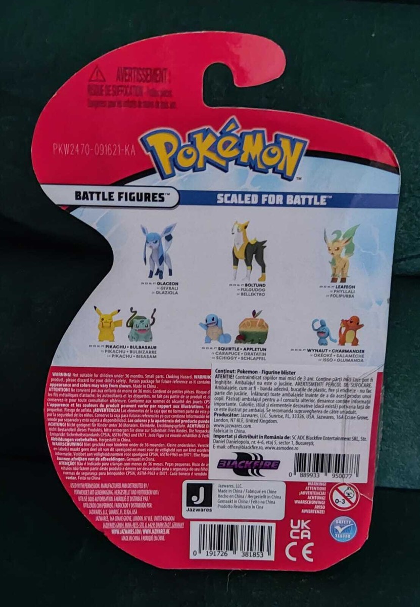 LEAFEON Pokemon 2021 Articulated Jazwares Action Battle Figure