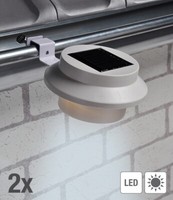 Led Dachrinnenleuchten Dachrinnen-Laterne Solar-Leuchte Solarleuchte, 2Er-Set