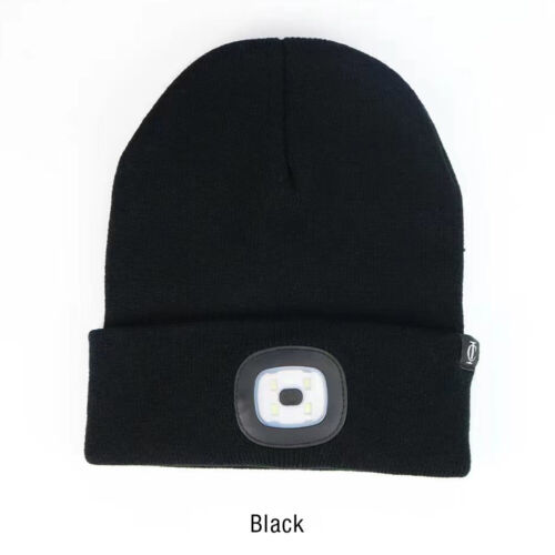 Wintermütze warme Strickmütze mit LED Licht aufladbar USB Beanie Unisex Mütze - Bild 19 von 26