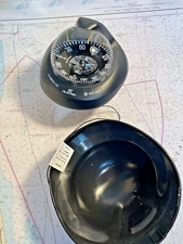 Plastimo Olympic 115 Compass - Horizontal Mount (Black)