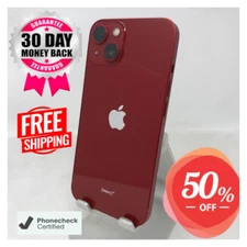 Apple iPhone 13 CDMA Unlocked iOS 128GB Verizon T-Mobile 5G Red/Black 