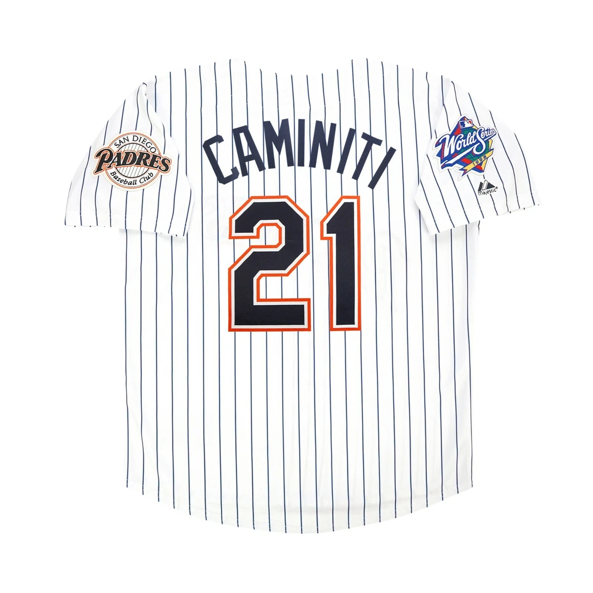 Ken Caminiti San Diego Padres 1998 World Series Home White Jersey Men's  (S-3XL)