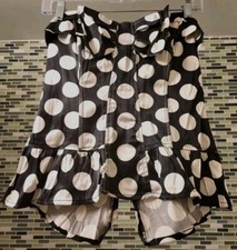 VTG 80s Authentic Polka Dot Corset Bustier Size Medium Worn On An MTV Video 
