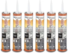 Dicor 501LSB-1 QTY. 6, Self-Leveling Lap Sealant Black, 10.3 OZ Tube