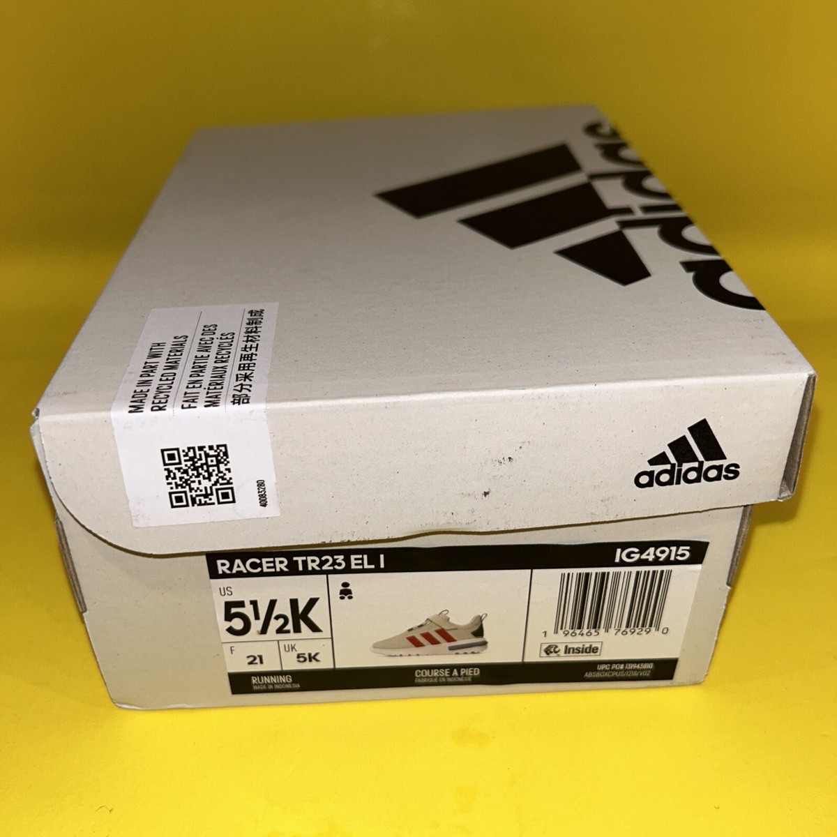 Adidas Toddlers Size 5 1/2K Racer TR23 EL l lg4915 (np8) | eBay