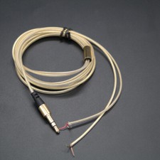 3.5mm 3-Pole Jack Earphone Audio Cable Headphone Repair Replace Line AA0183