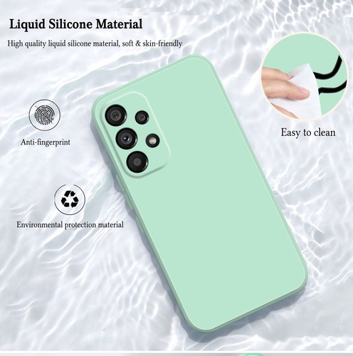 Custodia telefono silicone liquido per Samsung Galaxy S22 Note 20 A13 A53 A52S custodia gel - Foto 55 di 120
