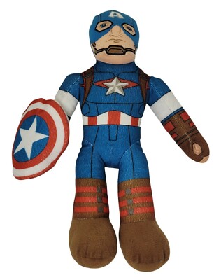 Captain America Plush 17'' Marvel Studios Super Hero's Avengers Stitched Face