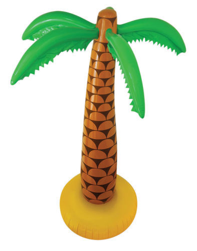 6FT INFLATABLE PALM TREE 168CM BLOW UP HAWAIIAN SUMMER PARTY DECOR BEACH TOY FUN - Picture 2 of 3