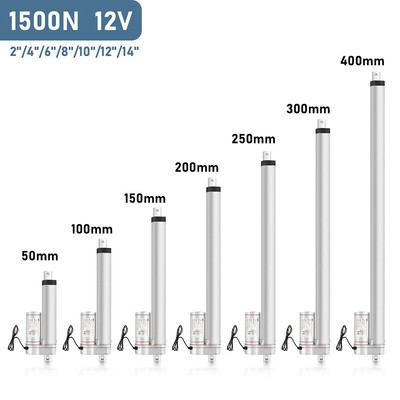 1500N Linear Actuator 12V Linearantrieb Elektrischer Linearmotor 12V DC 50-400mm