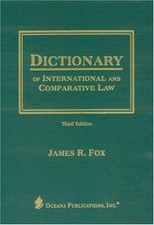 Dictionary of International and Comparative La... 9780379215014 by Fox, James R.