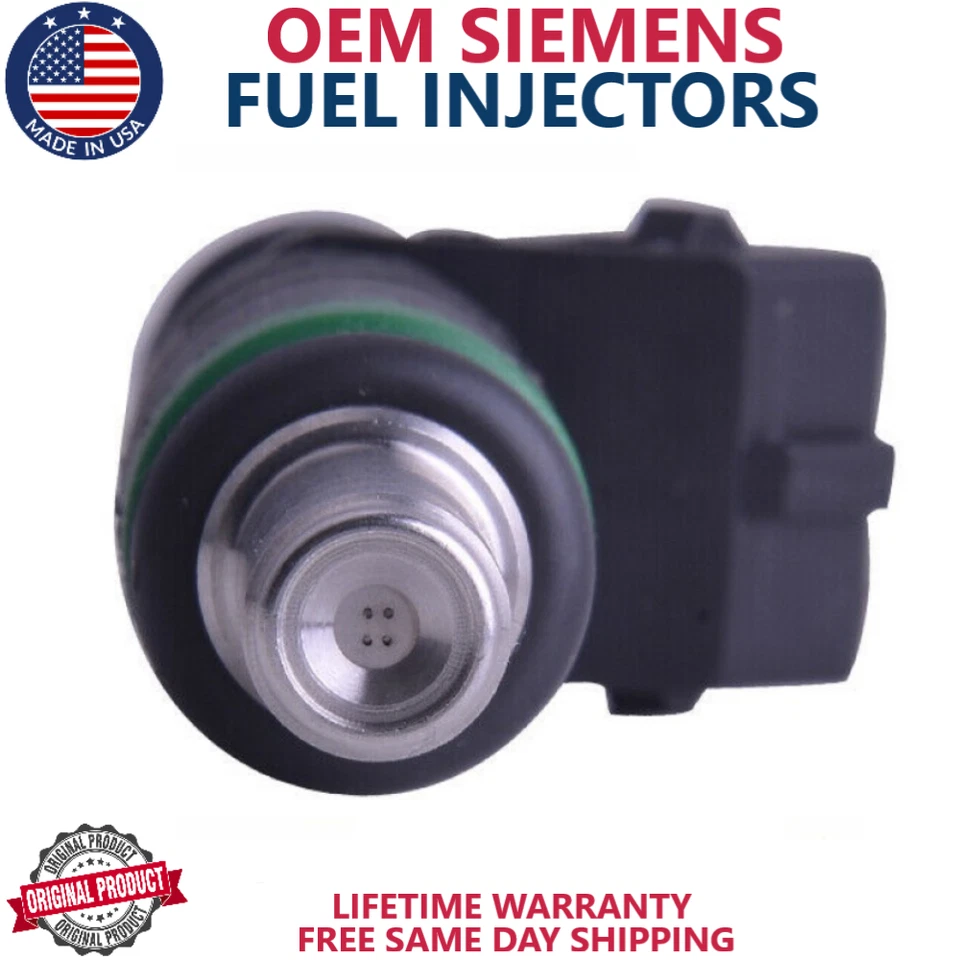 x8 GENUINE SIEMENS Fuel Injectors For 2004, 2005 BMW 745Li 4.4L V8 #7525721 - Image 3 of 4