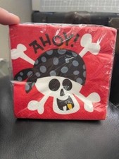Pirate Fun Beverage Napkins 16ct. Party Supply New  