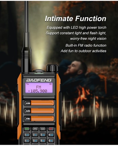 BAOFENG UV16 PRO 10W DUAL BAND U/VHF WALKIE TALKIE 2-WAY RADIO FM HAM LONG RANGE - Zdjęcie 10 z 34
