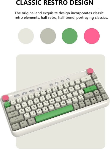 Firstblood Ajazz B21 Wireless Bluetooth/USB Retro Mechanical Gaming Keyboard - Picture 7 of 7