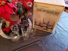 12 Pc. Beverage Glass Set - Eden * Park, Service For Four