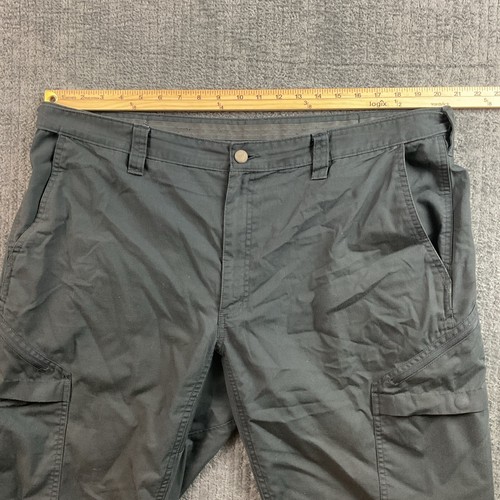Delta Airlines Cargo Pants Men 42 Navy Blue Lands End Ripstop Employee Work - Picture 5 of 15