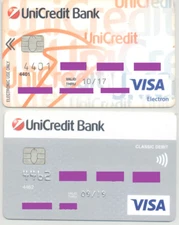 Romania bank cards  , Visa   ( Expired )