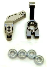 STRC ST3652GM REAR GUNMETAL alloy HUB CARRIER + BEARINGS Stampede Slash Rustler