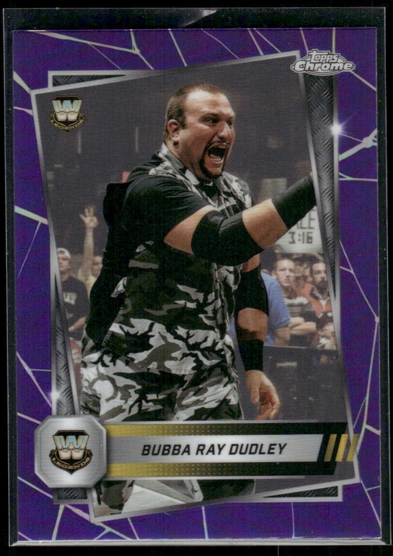 2025 Topps Chrome WWE Bubba Ray Dudley #9 Purple Refractor