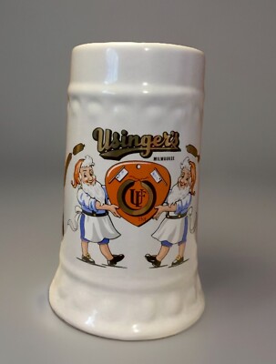 Vintage  Usinger s America s Finest Sausage  Stoneware Beer Stein 6  Mug