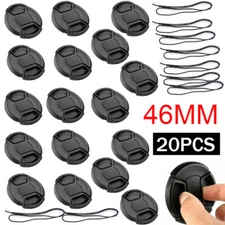20-Pack 46mm Front Lens Cap For Canon, Nikon & Other All with 46mm Filter Thread