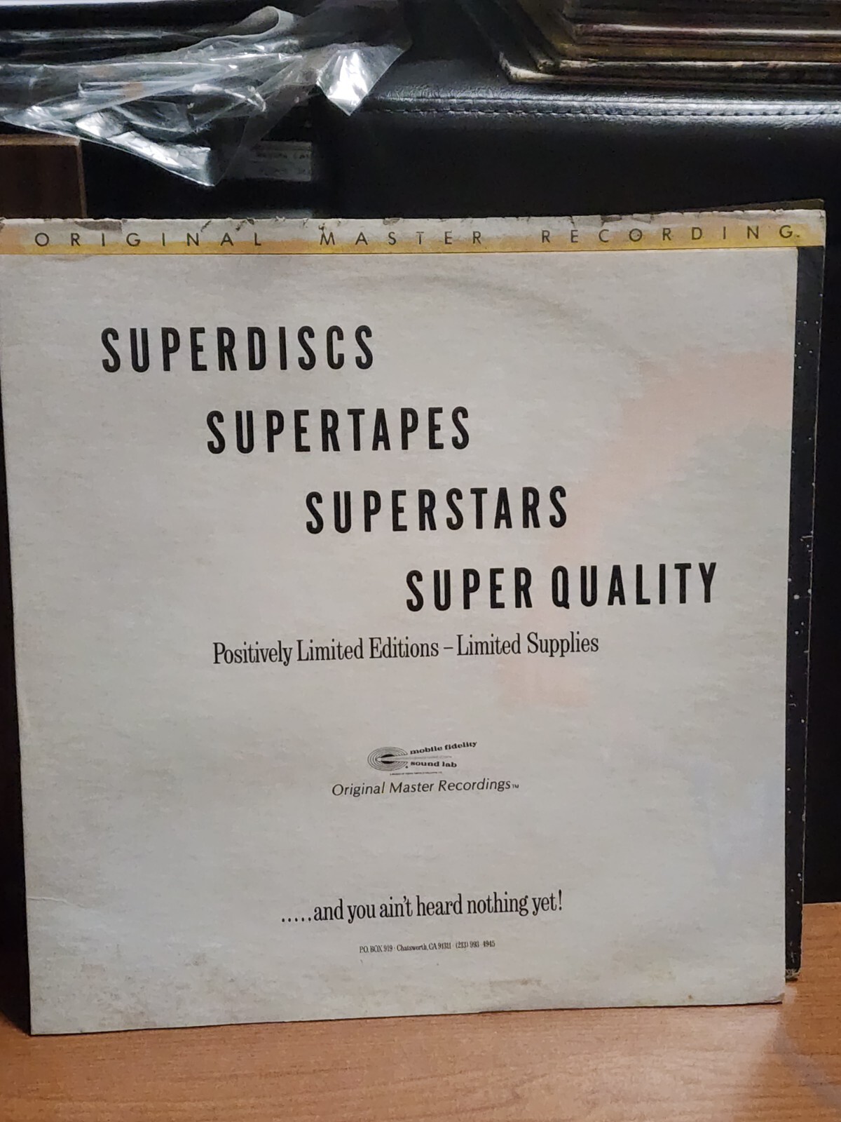 Supertramp Crime Of The Century MFSL Original Master Recording Vinyl