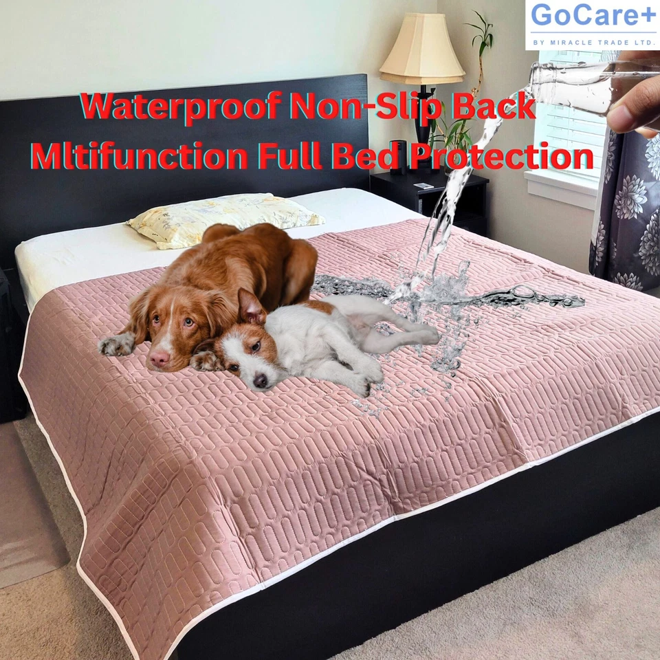 waterproof bed cover dog mattress protector dog rug pet mat incontinent bed pad - Image 3 of 4
