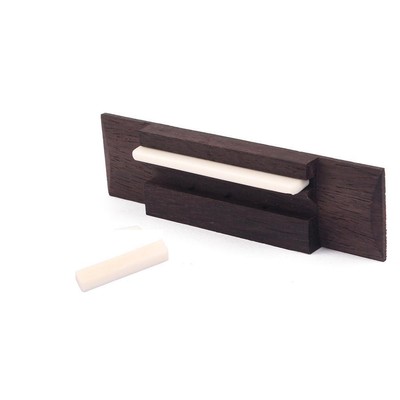 Sattelmutter Palisander Brücke für 3 Saiten Box Gitarre 12 mm Saitenabstand