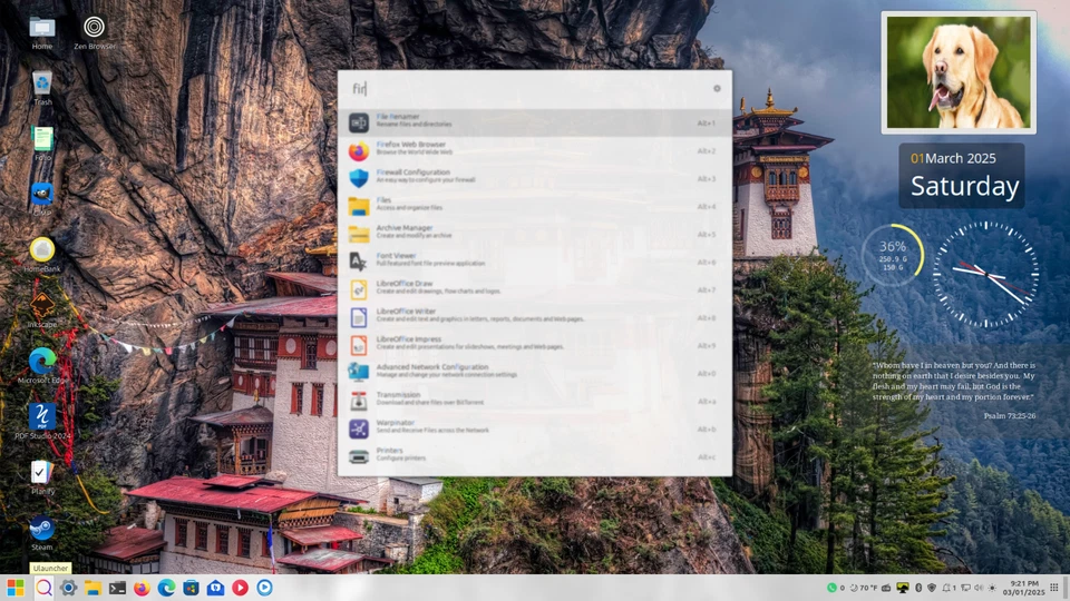 Linux Mint 22.1 Preloaded on 120GB SSD 2.5" - Windows Theme #7 - Image 3 of 4