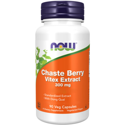 Now Foods, Chaste Berry Vitex Extract, 300mg, 90 Veg. Kapseln - Blitzversand