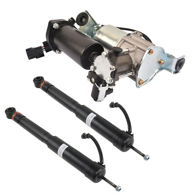 Für Toyota Land Cruiser Prado J12 02-09 Paar Hinten Luftfederbein ADS+Kompressor