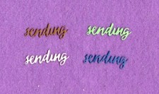 SENDING 2 die cuts scrapbook cards