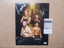 BRYAN DANIELSON LANA ANDRADE & HOOK Auto Signed 8X10 PHOTO JSA COA AEW WWE NXT