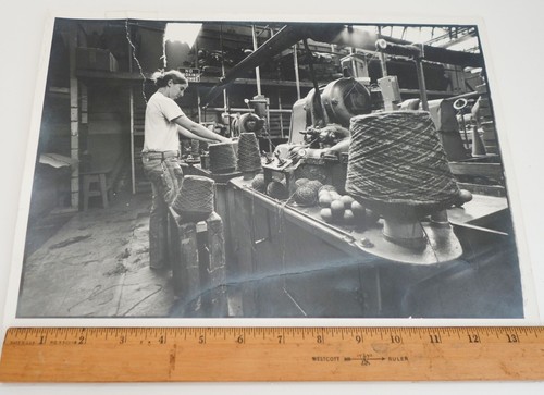 1973 Baseball Factory, Chicopes, Mass. John Shearer Black and White Photograph - Picture 5 of 5