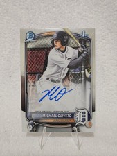 2025 Bowman Draft - Chrome Prospect Autographs Michael Oliveto #CPA-MO (AU, RC)