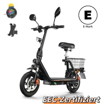 12''  Elektroroller 48V Mit Straßenzulassung 13AH Scooter mit Sitz TWOFISH M5 PRO