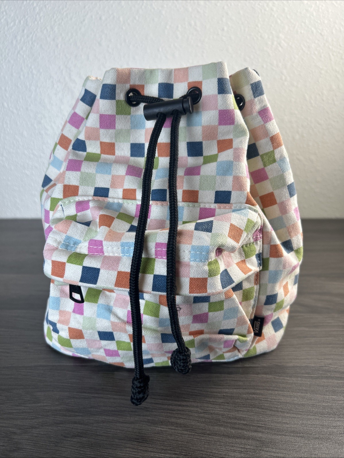 Vans Seeker Checkered Backpack Drawstring Adjusta… - image 1