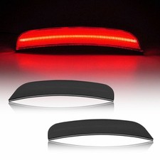 For 2015-23 Chrysler 300 Red Smoked Lens Rear Bumper Side Marker Lights Set Of 2