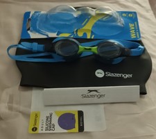 Wave 6-13Year old Swimming glasses & Slazenger Adult Cap.Used Once. One pair avl