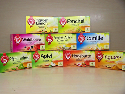 9 x Teekanne-verschiedene Sorten org. verpackt  Aufgussbeutel