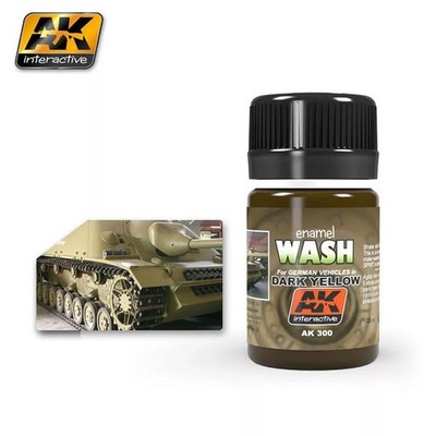 AK Interactive AK300 - Wash For Dark Yellow Vehicles 35 ml - Neu