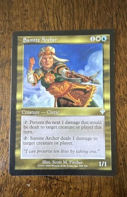 Samite Archer Invasion Regular Magic The Gathering MTG M/HP