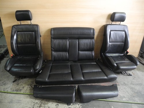 Audi 80 Cabrio 8G Typ89 Leder Sitzausstattung Bei-/Fahrersitz Sitzheizung schwar